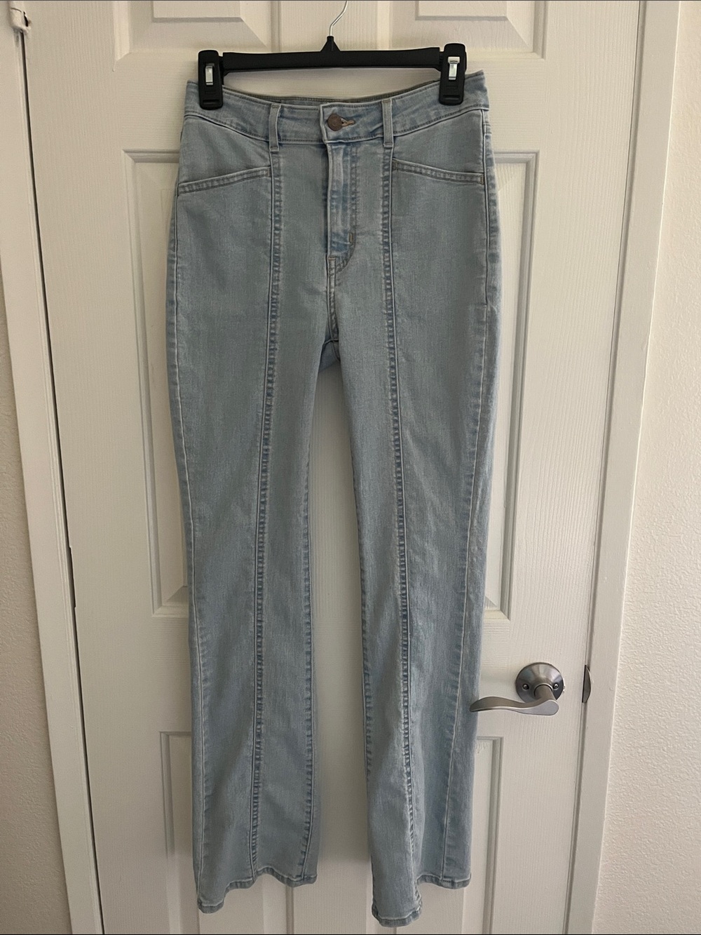 Levi's Light Blue Flare Jeans with Front Seams